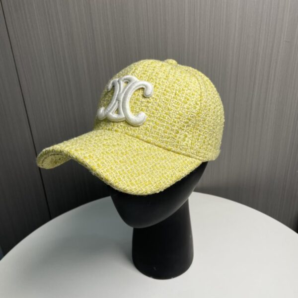 designer,replica,clothing,fake,1:1,lv,luxury,high quality CELINE new style tweed baseball cap