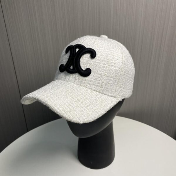 designer,replica,clothing,fake,1:1,lv,luxury,high quality CELINE new style tweed baseball cap