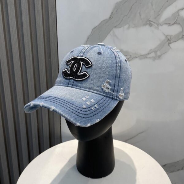designer,replica,clothing,fake,1:1,lv,luxury,high quality Chanel new washed denim baseball cap