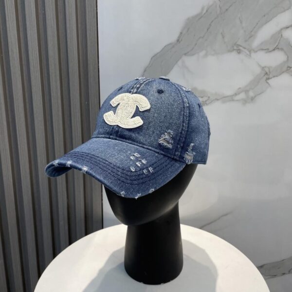 designer,replica,clothing,fake,1:1,lv,luxury,high quality Chanel new washed denim baseball cap