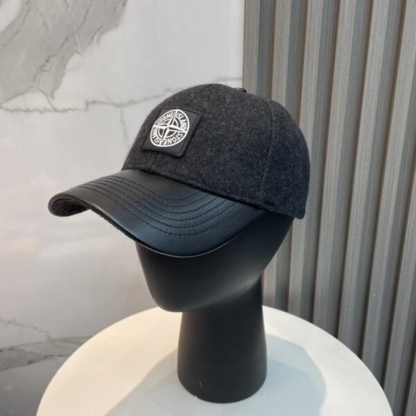 designer,replica,clothing,fake,1:1,lv,luxury,high quality Trendy brand STONE new autumn and winter wool baseball cap