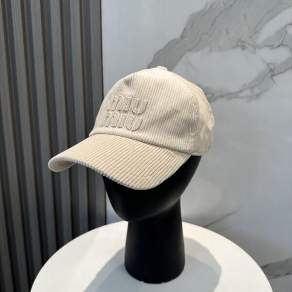designer,replica,clothing,fake,1:1,lv,luxury,high quality Miu Miu limited new corduroy baseball cap
