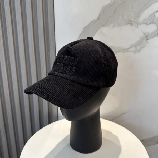 designer,replica,clothing,fake,1:1,lv,luxury,high quality Miu Miu limited new corduroy baseball cap