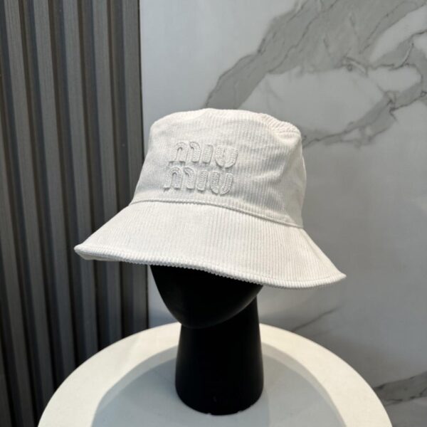designer,replica,clothing,fake,1:1,lv,luxury,high quality Miu Miu limited new corduroy bucket hat baseball cap