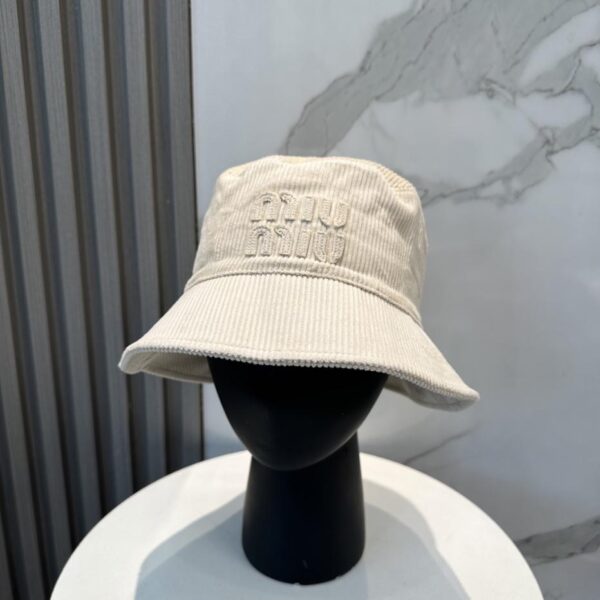 designer,replica,clothing,fake,1:1,lv,luxury,high quality Miu Miu limited new corduroy bucket hat baseball cap