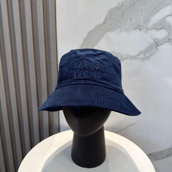 designer,replica,clothing,fake,1:1,lv,luxury,high quality Miu Miu limited new corduroy bucket hat baseball cap