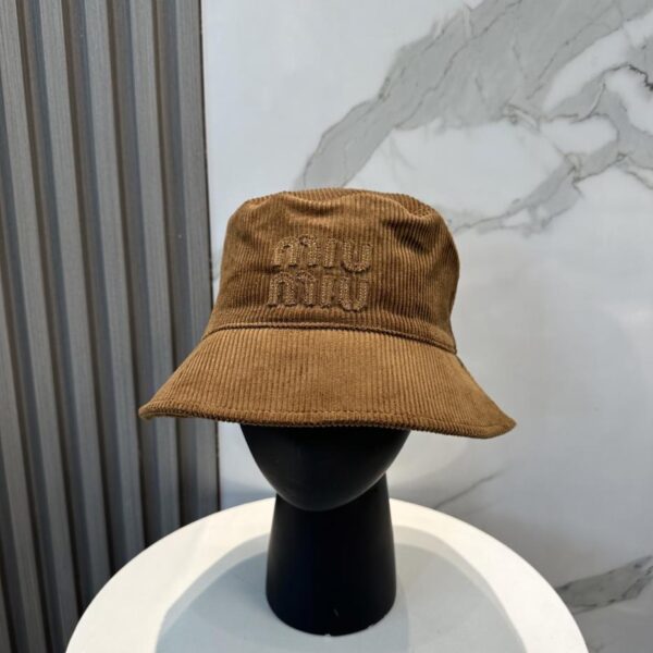 designer,replica,clothing,fake,1:1,lv,luxury,high quality Miu Miu limited new corduroy bucket hat baseball cap