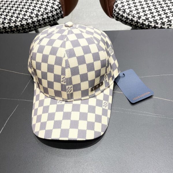 designer,replica,clothing,fake,1:1,lv,luxury,high quality Louis Vuitton Lv New Korean Style Japanese Trendy Checkerboard Baseball Cap
