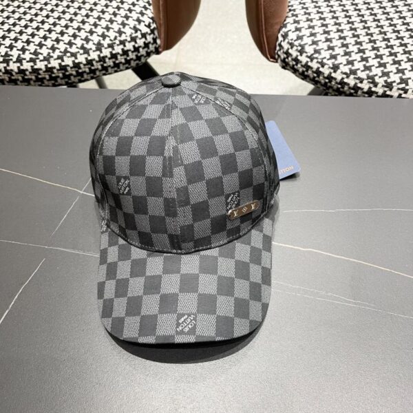 designer,replica,clothing,fake,1:1,lv,luxury,high quality Louis Vuitton Lv New Korean Style Japanese Trendy Checkerboard Baseball Cap