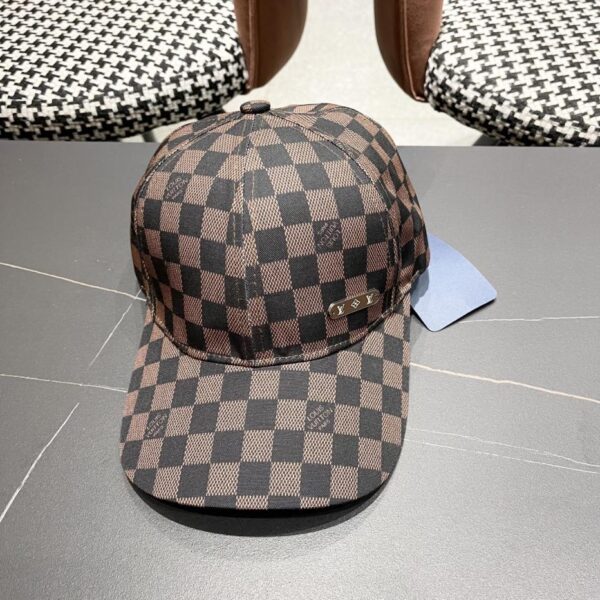 designer,replica,clothing,fake,1:1,lv,luxury,high quality Louis Vuitton Lv New Korean Style Japanese Trendy Checkerboard Baseball Cap