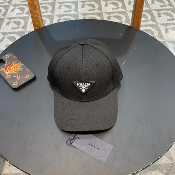 designer,replica,clothing,fake,1:1,lv,luxury,high quality Prada spring and summer new embroidered letter baseball cap