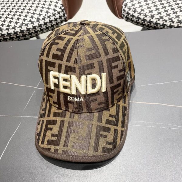 designer,replica,clothing,fake,1:1,lv,luxury,high quality FENDI presbyopia series baseball cap, classic FF second-hand item