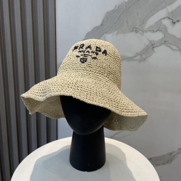 designer,replica,clothing,fake,1:1,lv,luxury,high quality Prada new raffia hat, same style as in the counter