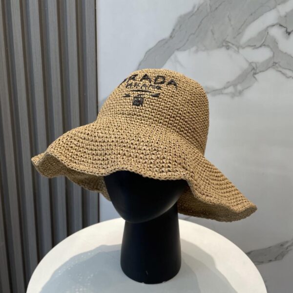 designer,replica,clothing,fake,1:1,lv,luxury,high quality Prada new raffia hat, same style as in the counter