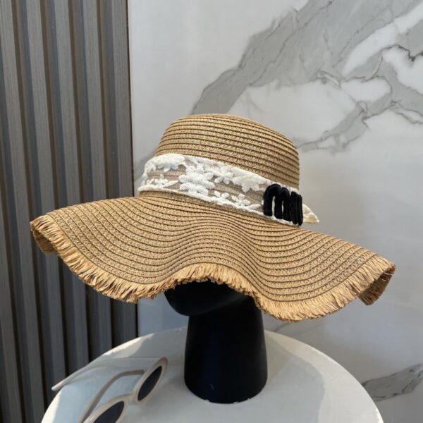 designer,replica,clothing,fake,1:1,lv,luxury,high quality Miu Miu new straw hat