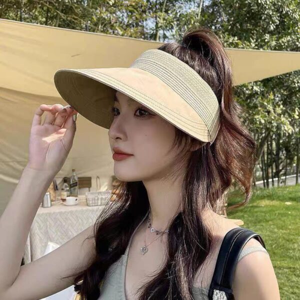 designer,replica,clothing,fake,1:1,lv,luxury,high quality Gucci Japanese simple sun protection empty top straw hat