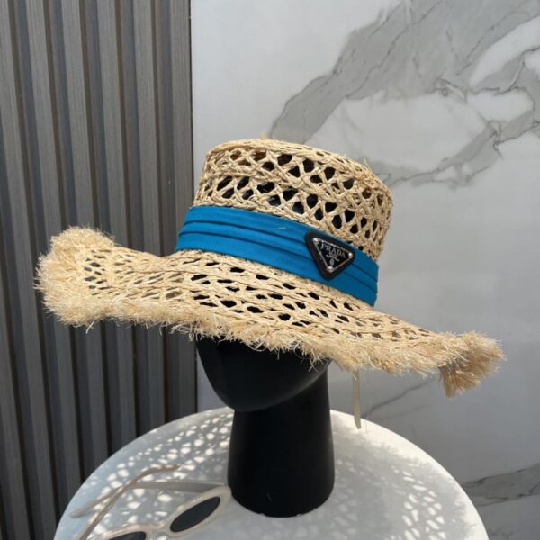 designer,replica,clothing,fake,1:1,lv,luxury,high quality Prada new large brim sun protection straw hat