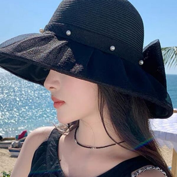 designer,replica,clothing,fake,1:1,lv,luxury,high quality Chanel New Year’s Cloth Splicing Straw Hat