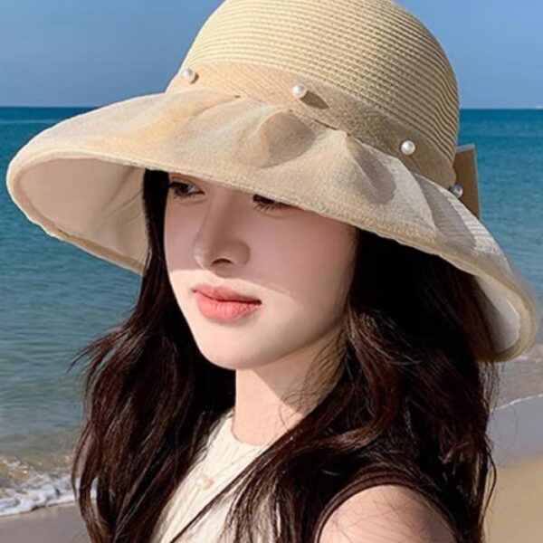 designer,replica,clothing,fake,1:1,lv,luxury,high quality Chanel New Year’s Cloth Splicing Straw Hat