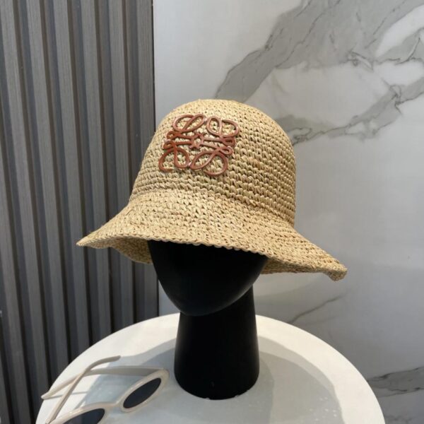 designer,replica,clothing,fake,1:1,lv,luxury,high quality LOEWE new raffia densely woven straw hat