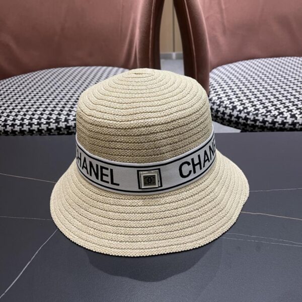 designer,replica,clothing,fake,1:1,lv,luxury,high quality Chanel women’s new summer breathable bucket hat large brim sun protection seaside straw hat