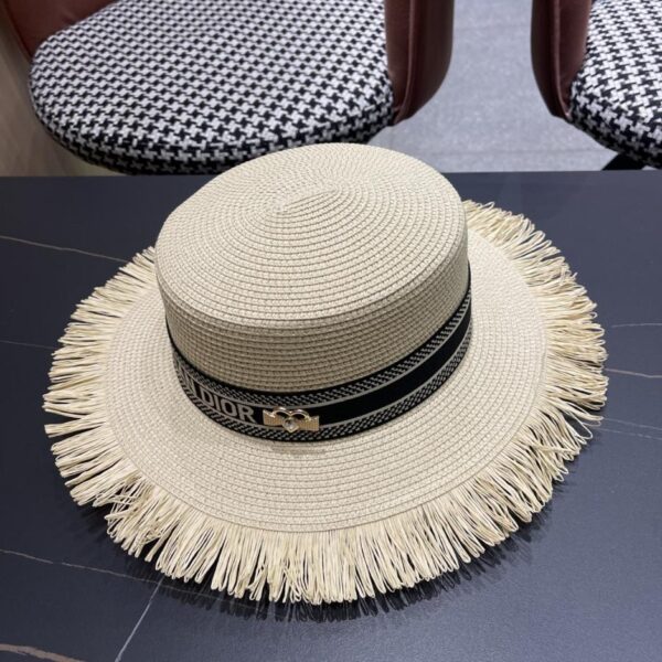 designer,replica,clothing,fake,1:1,lv,luxury,high quality Dior new beach large brim sun protection large brim straw hat