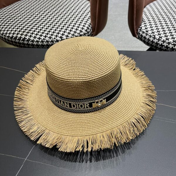 designer,replica,clothing,fake,1:1,lv,luxury,high quality Dior new beach large brim sun protection large brim straw hat