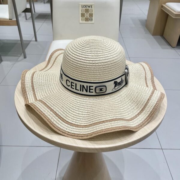 designer,replica,clothing,fake,1:1,lv,luxury,high quality Celine new straw hat top hat