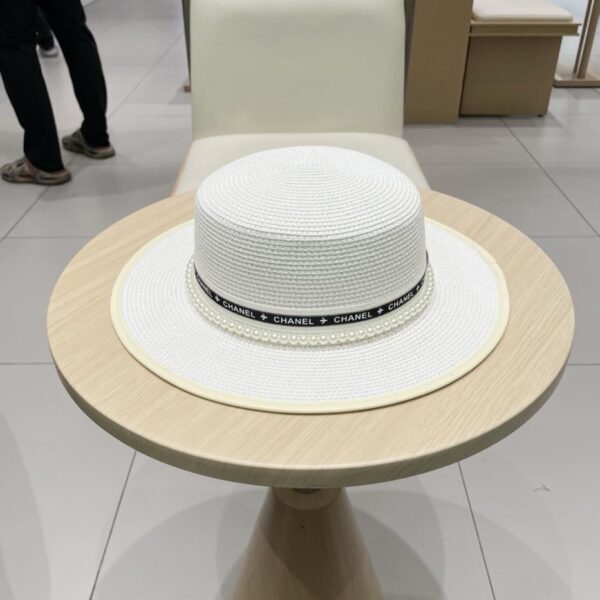 designer,replica,clothing,fake,1:1,lv,luxury,high quality Chanel flat straw hat top hat