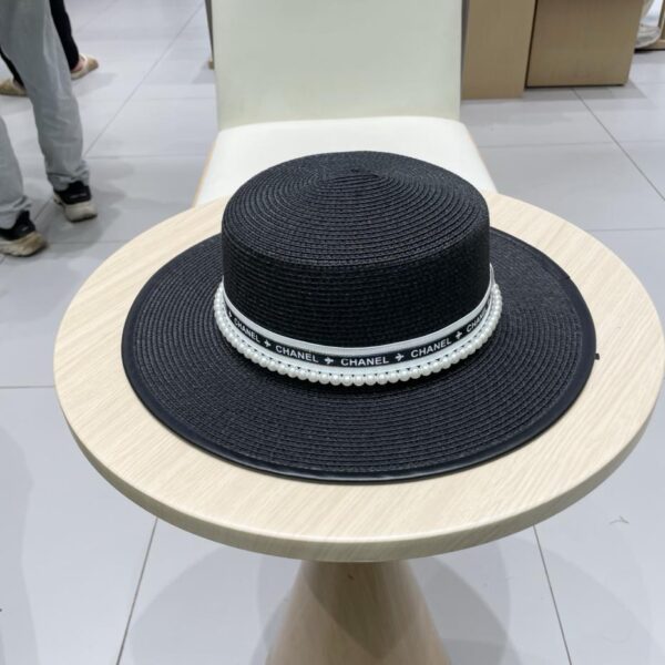 designer,replica,clothing,fake,1:1,lv,luxury,high quality Chanel flat straw hat top hat