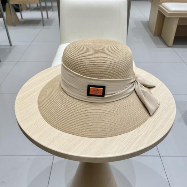 designer,replica,clothing,fake,1:1,lv,luxury,high quality Hermès new straw hat bowler hat