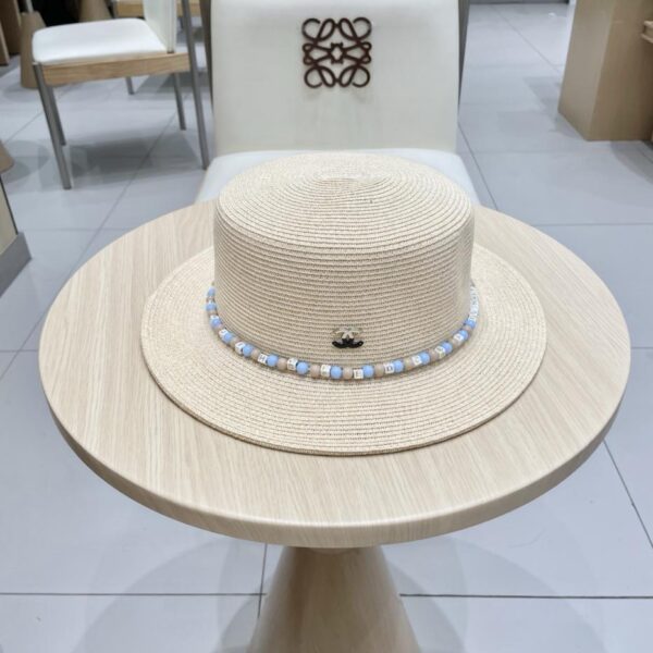 designer,replica,clothing,fake,1:1,lv,luxury,high quality Chanel’s new ethnic style straw hat women’s summer fashion trend outdoor sun protection hat
