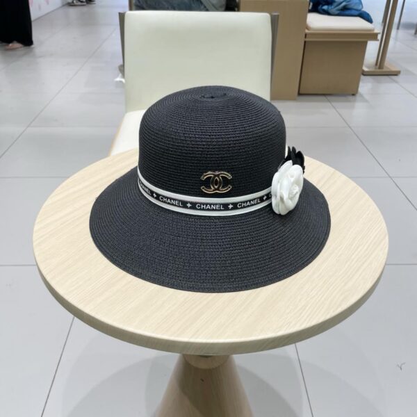 designer,replica,clothing,fake,1:1,lv,luxury,high quality Chanel camellia straw hat sun hat