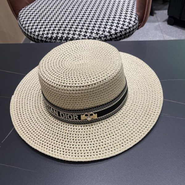 designer,replica,clothing,fake,1:1,lv,luxury,high quality DIOR new straw sun hat and basin hat