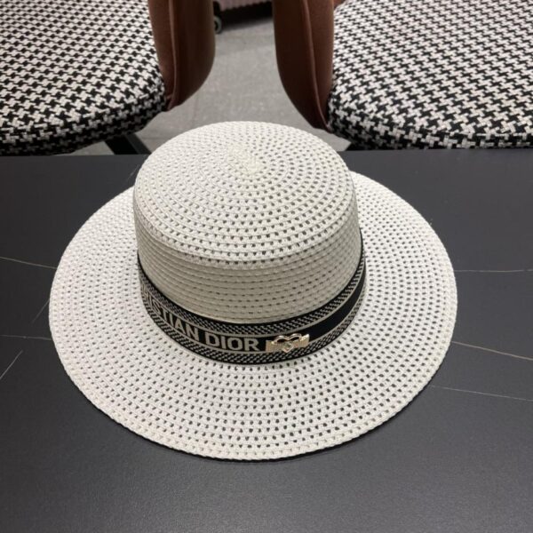 designer,replica,clothing,fake,1:1,lv,luxury,high quality DIOR new straw sun hat and basin hat