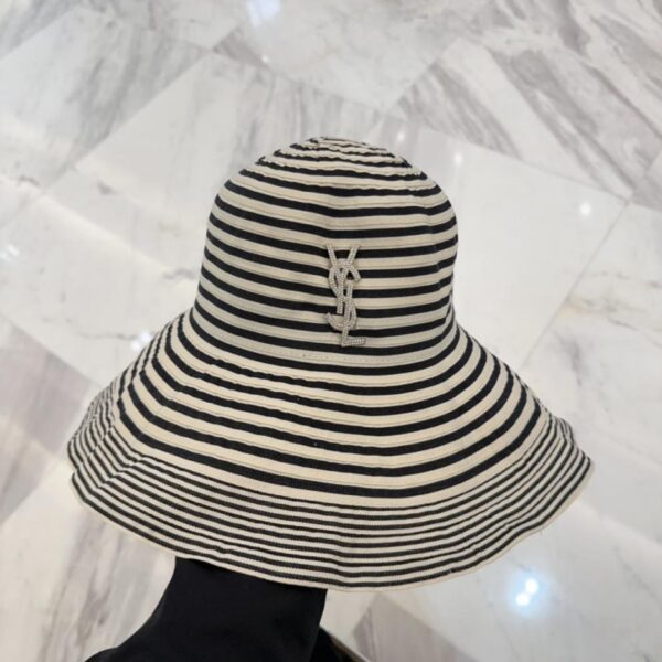 designer,replica,clothing,fake,1:1,lv,luxury,high quality YSL Saint Laurent spring and summer new cloth hat, pleated bucket hat