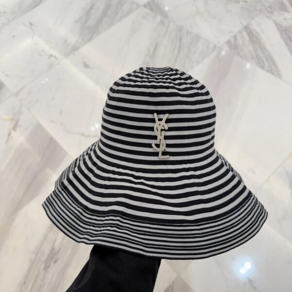 designer,replica,clothing,fake,1:1,lv,luxury,high quality YSL Saint Laurent spring and summer new cloth hat, pleated bucket hat