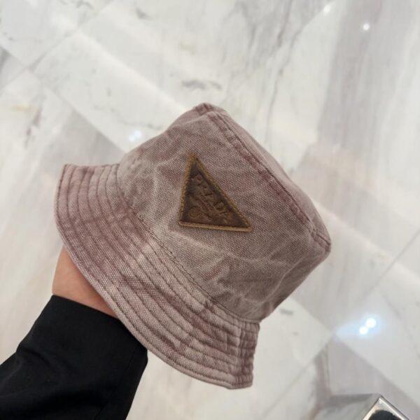 designer,replica,clothing,fake,1:1,lv,luxury,high quality Prada embroidered letter bucket hat