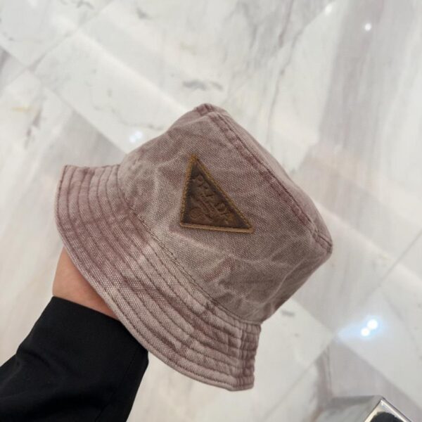 designer,replica,clothing,fake,1:1,lv,luxury,high quality Prada embroidered letter bucket hat