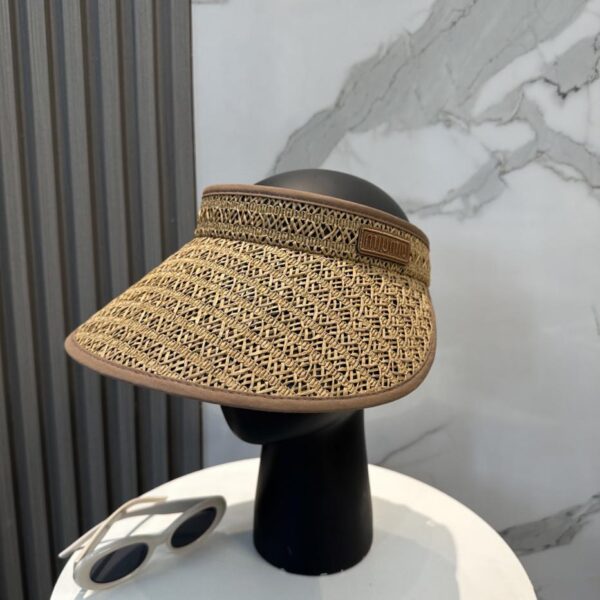 designer,replica,clothing,fake,1:1,lv,luxury,high quality Miu Miu new visor hollow top headband hat