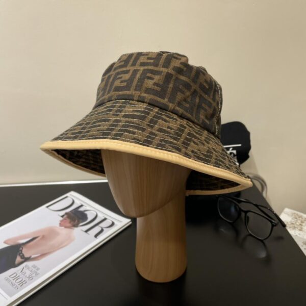 designer,replica,clothing,fake,1:1,lv,luxury,high quality Fendi presbyopic letter bucket hat