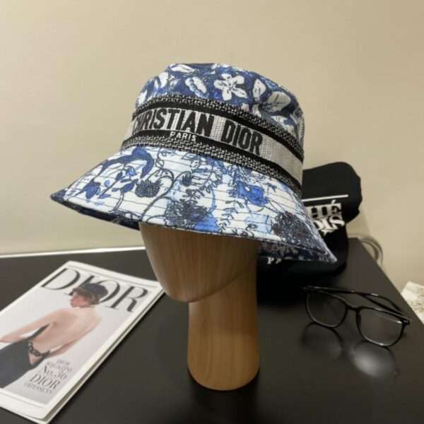 designer,replica,clothing,fake,1:1,lv,luxury,high quality DIOR official website synchronized floral Korean style new unisex bucket hat
