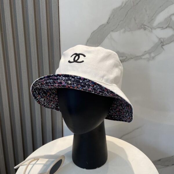 designer,replica,clothing,fake,1:1,lv,luxury,high quality Chanel counter new double-sided embroidered bucket hat
