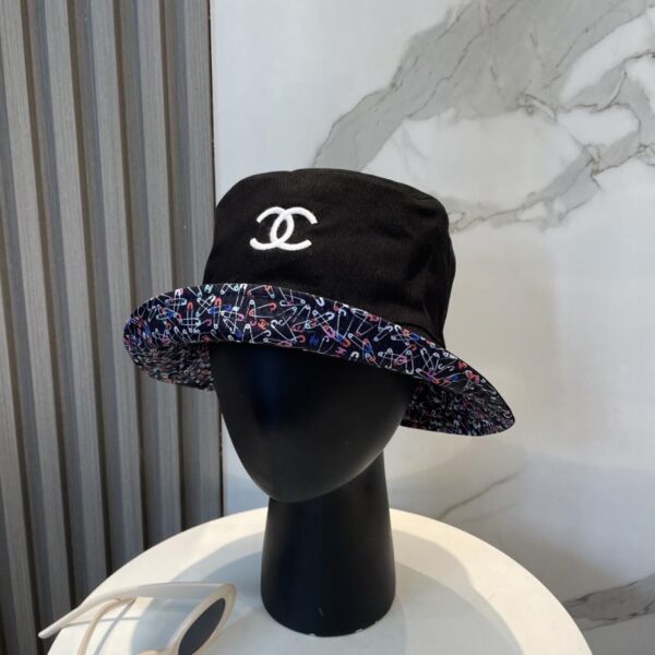designer,replica,clothing,fake,1:1,lv,luxury,high quality Chanel counter new double-sided embroidered bucket hat