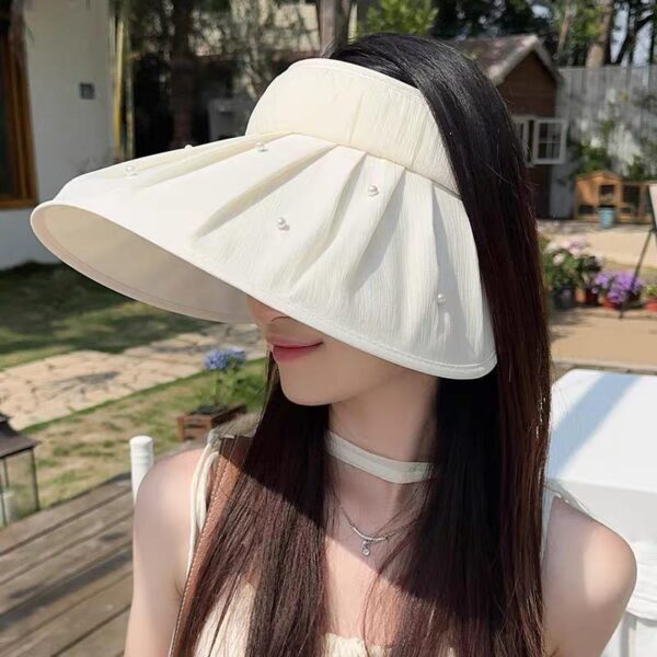 designer,replica,clothing,fake,1:1,lv,luxury,high quality PRADA Duolan small pearl empty top hat