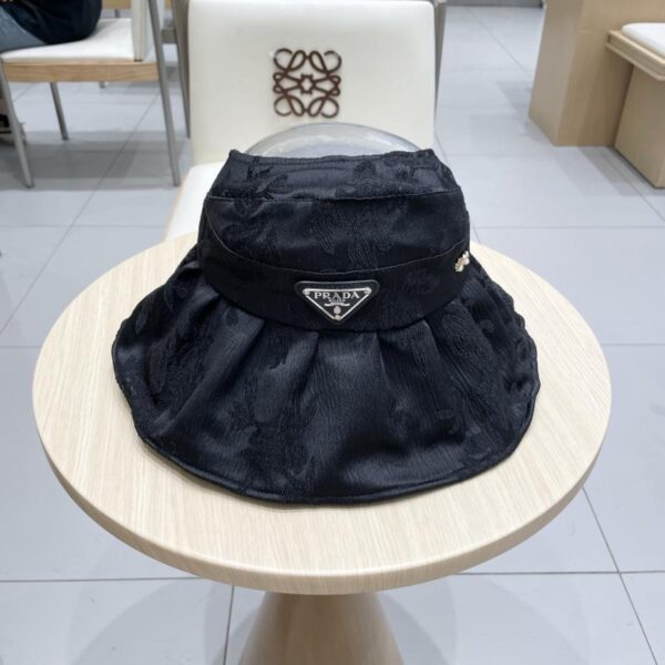 designer,replica,clothing,fake,1:1,lv,luxury,high quality PRADA fisherman hat with hollow top and large brim