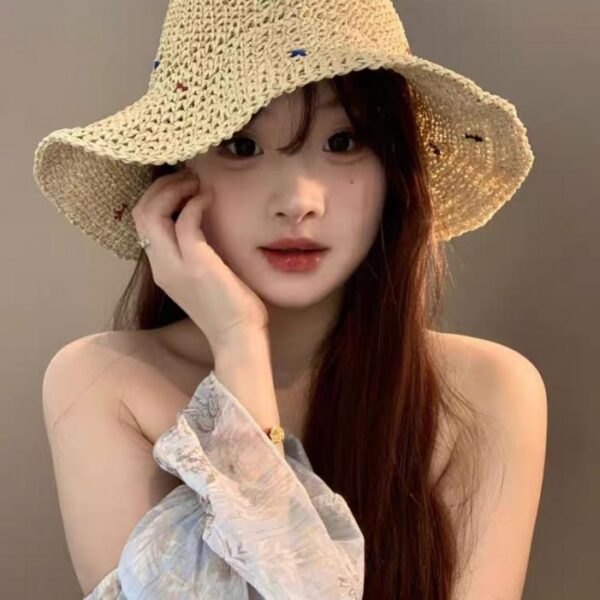 designer,replica,clothing,fake,1:1,lv,luxury,high quality CHANEL new seaside vacation hat women’s summer fisherman hat