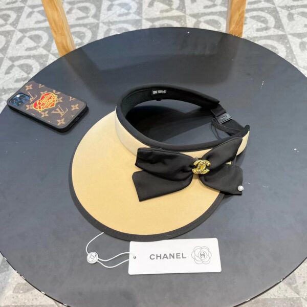 designer,replica,clothing,fake,1:1,lv,luxury,high quality CHANEL summer anti-UV empty top hat