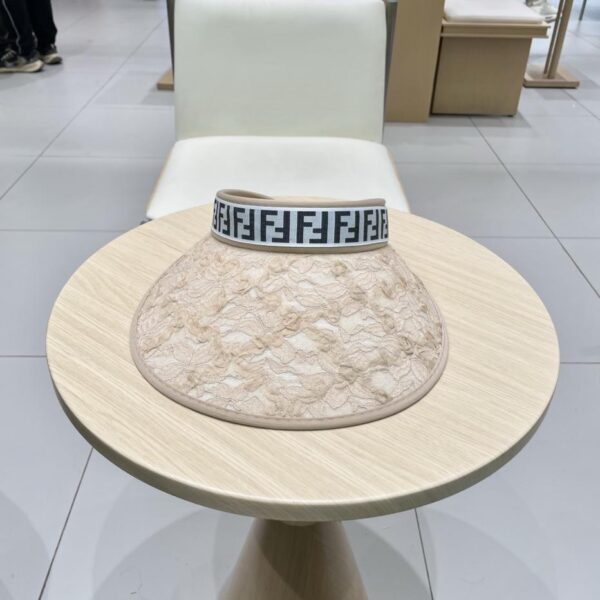 designer,replica,clothing,fake,1:1,lv,luxury,high quality FENDI spring and summer ultra-fine decorative empty top hat