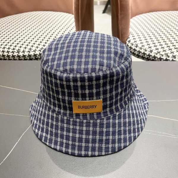 designer,replica,clothing,fake,1:1,lv,luxury,high quality Burberry Japanese plaid bucket hat for men and women